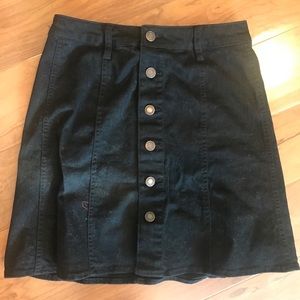 Back button up skirt